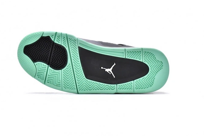 1st Kicks Shoes Glow Air 4 Retro Jordan Green 308497-033 0723